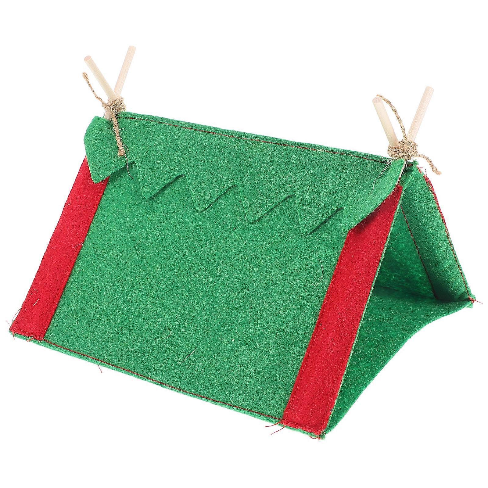 Compact Felt Camping Tent Dollhouse Miniature Playhouse Ornament Outdoor Scene Decor Realistic Photography Props Tiny Tent Design
