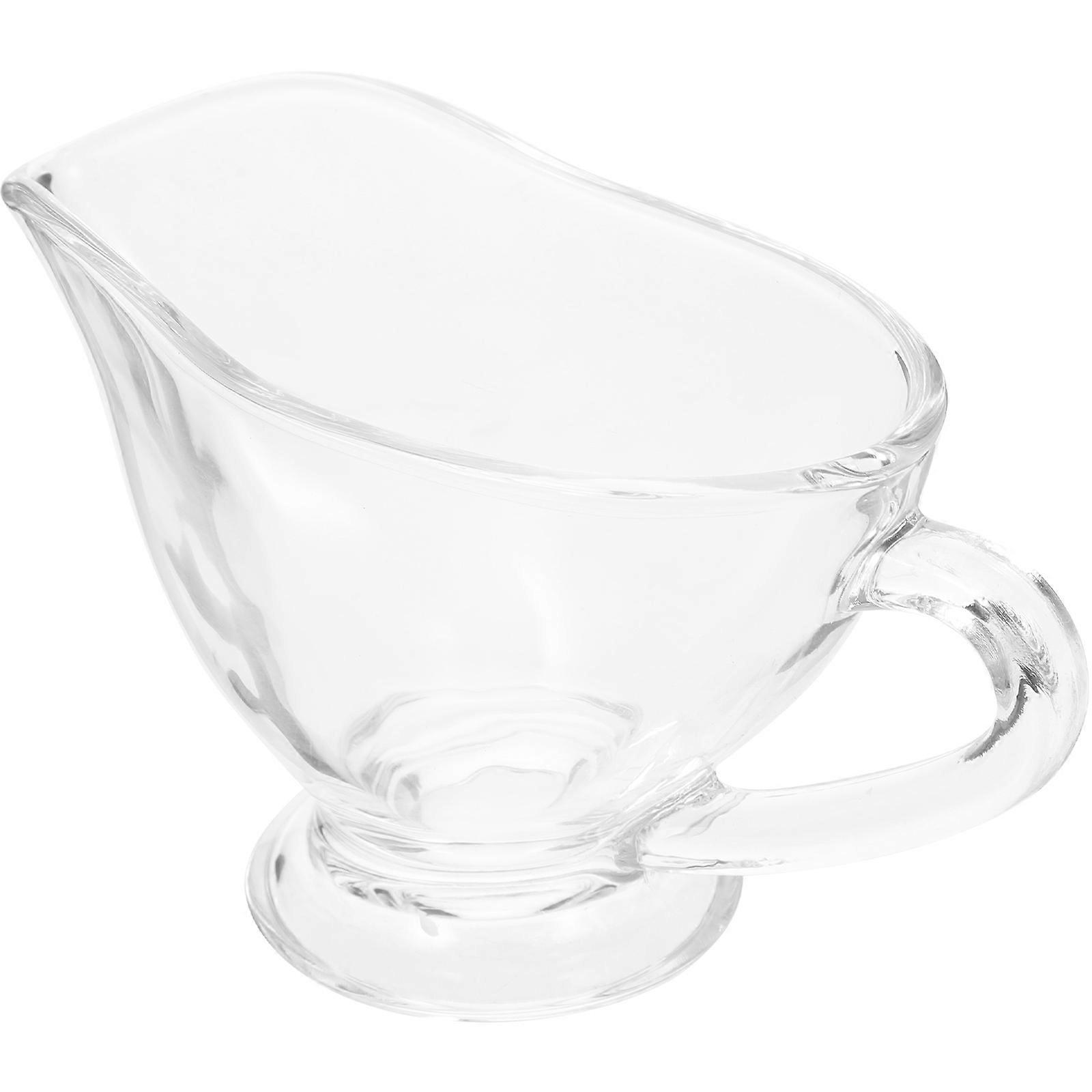 Sauce Container Sauce Boat Glass 1 Set Coffee Milk Cup Gravy Container