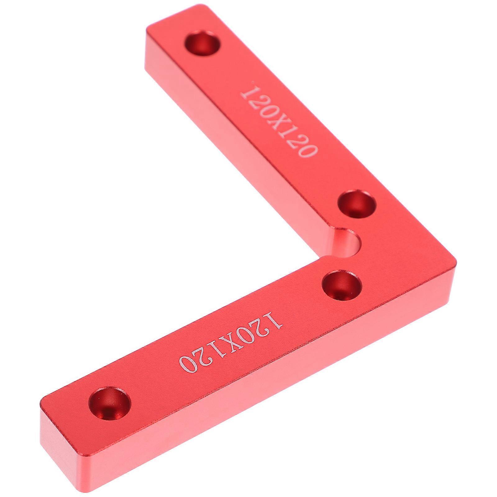Woodworking Square Ruler Tool Right Angle Clamping For Fathers And Husbands 12x12x1.5cm Red 1Set