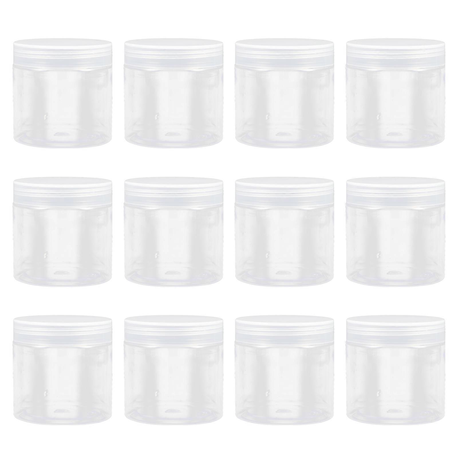 Transparent Plastic Bottles with Lids for Storage Use Durable and Practical 6 oz