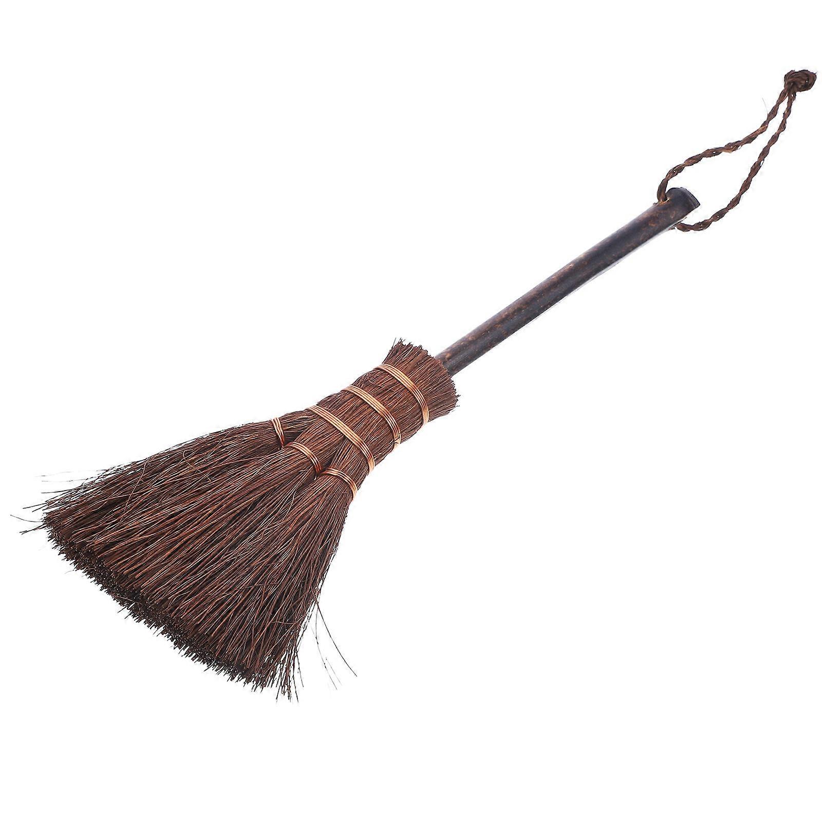 Tea Cleaning Brush for Teaware and Small Tray with Palm Fibre Bristles and Elegant Bamboo Handle