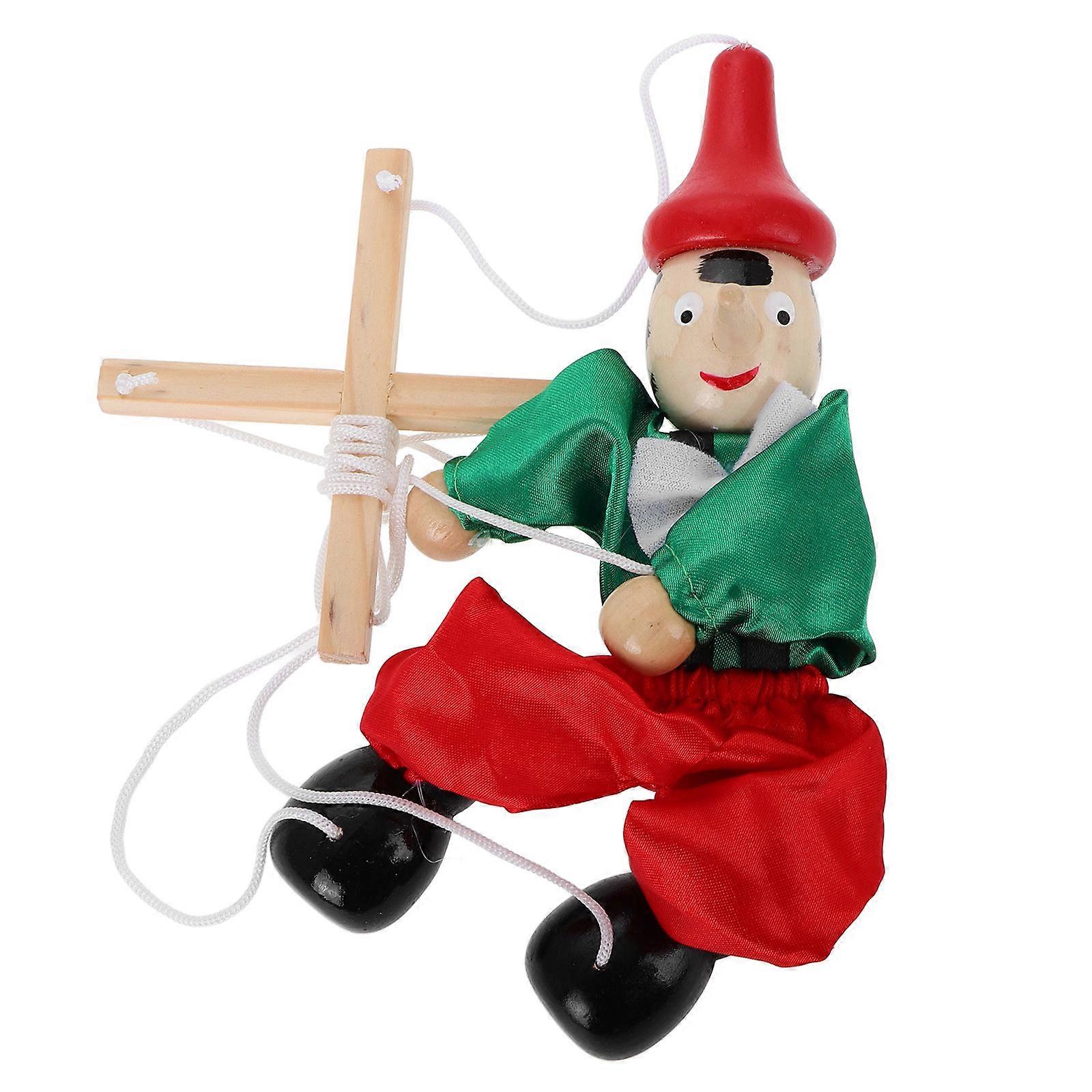 Wooden Marionette Puppet Unfinished Doll Figures for Creative Interactive Show Supplies Enhancing Finger Flexibility and Design Skills