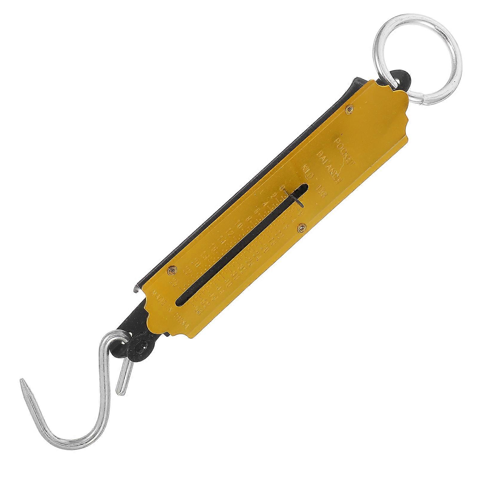 Portable Spring Scale for Weighing Luggage and Fish Compact Handheld Scale 1 Set High Precision Hook Scale