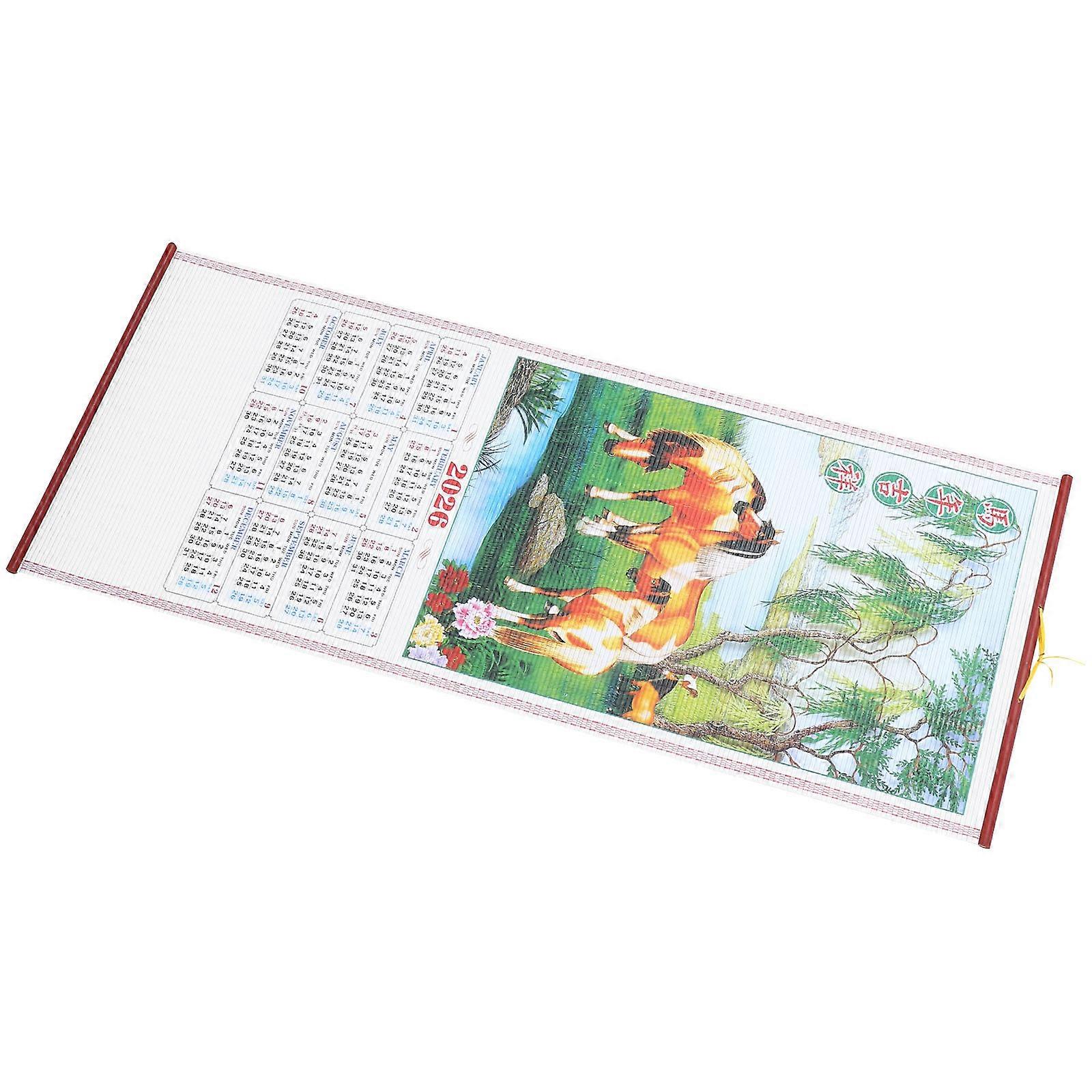 Chinese New Year Calendar 2026 Wall Decor For Adults Assorted Color 1 Monthly Planner 1Pack