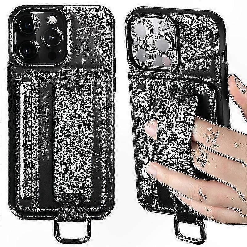 Leather Protective Case with Card Slot and Wrist Strap for  14 Models