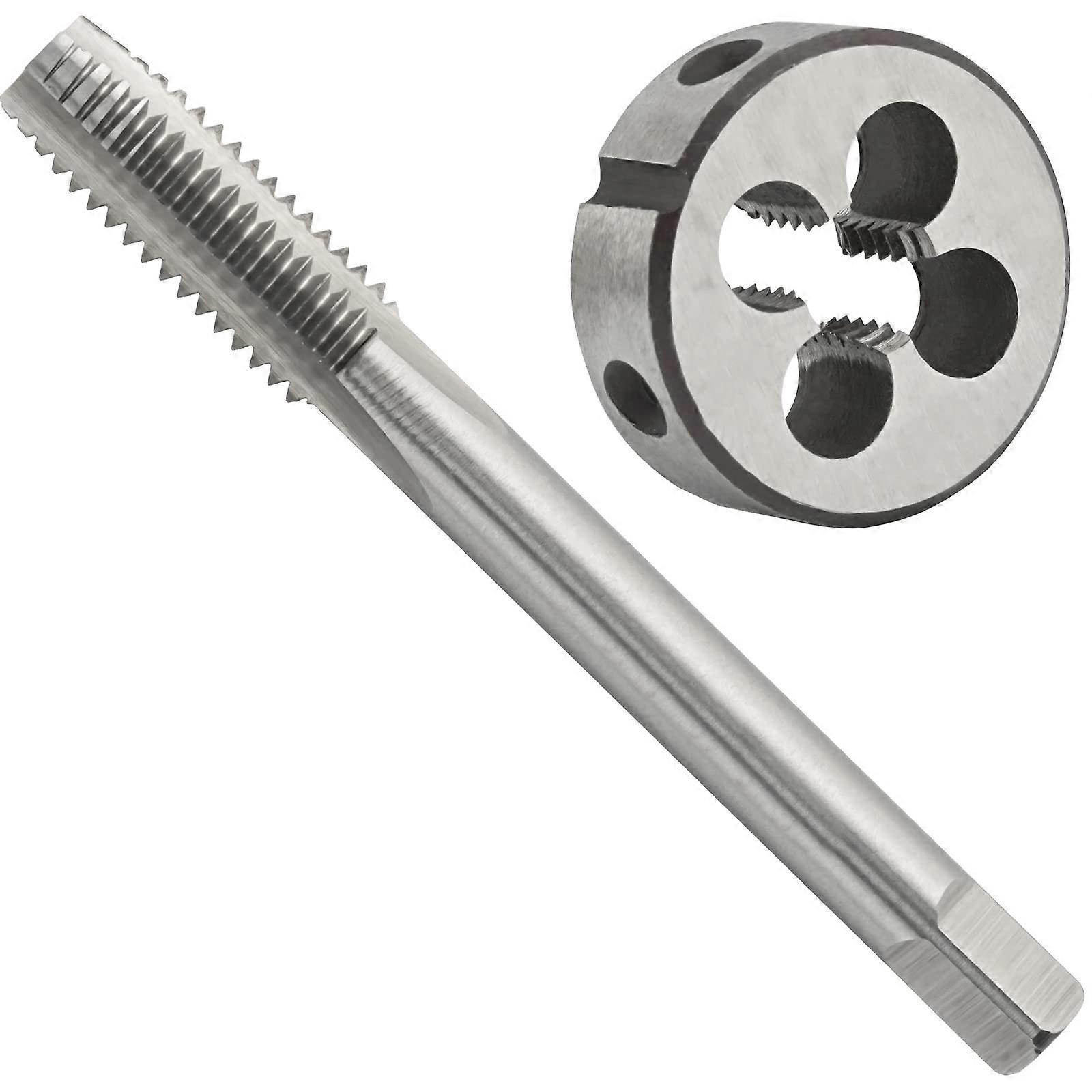 5/16'32 UNEF Tap and Die Set, 5/16 x 32 UNEF Right Hand HSS Machine Tap and 5/16 x 32 UNEF Alloy Tool Steel Round Bar