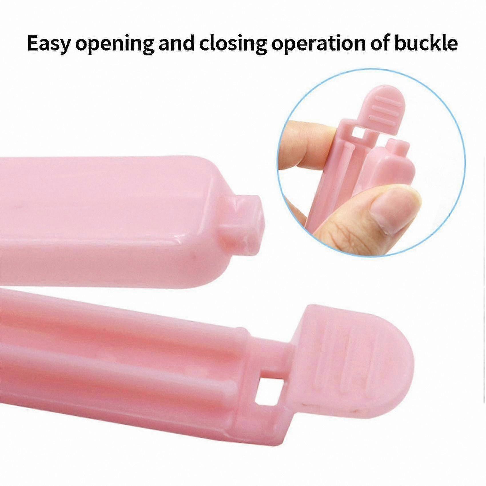 6-Pack Snack Bag Clips, Moisture-Proof, Freshness Locking, Pink