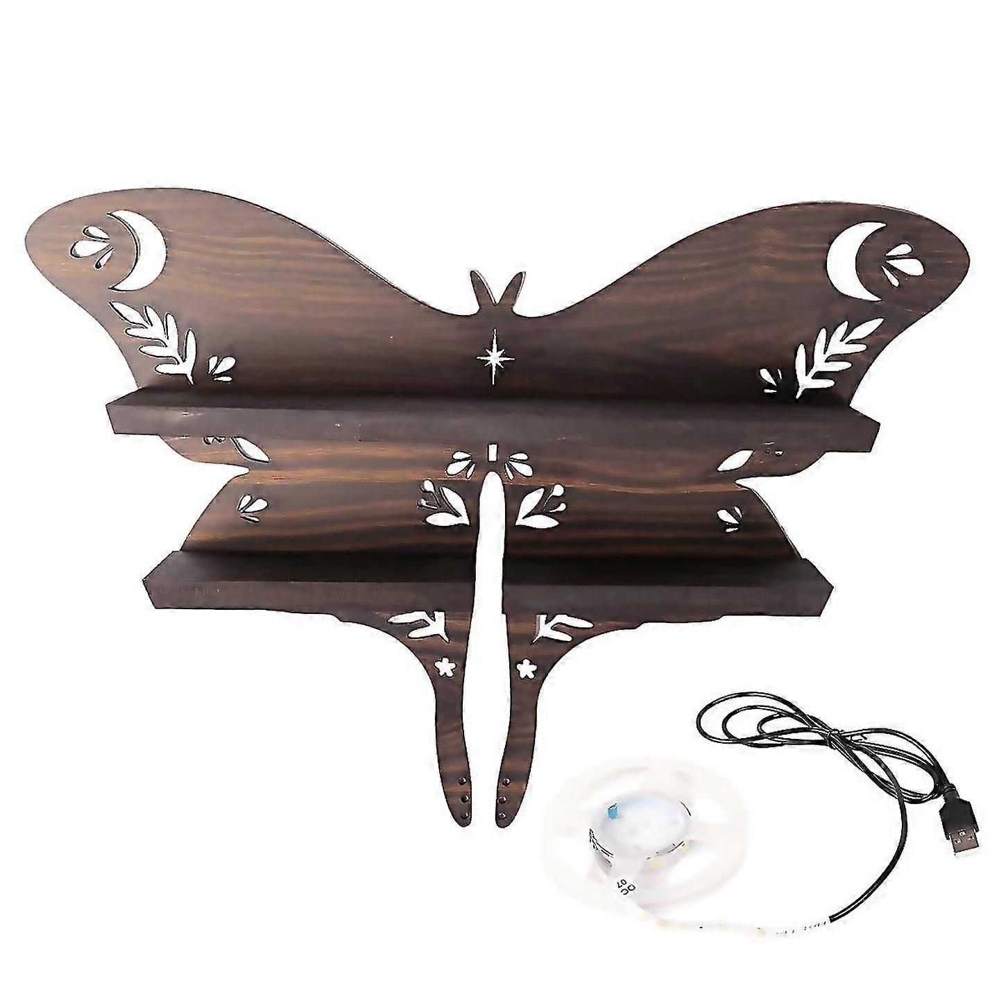 For Crystal Shelf Oil Storage Rack Wall Display Decor Wall Mount Home