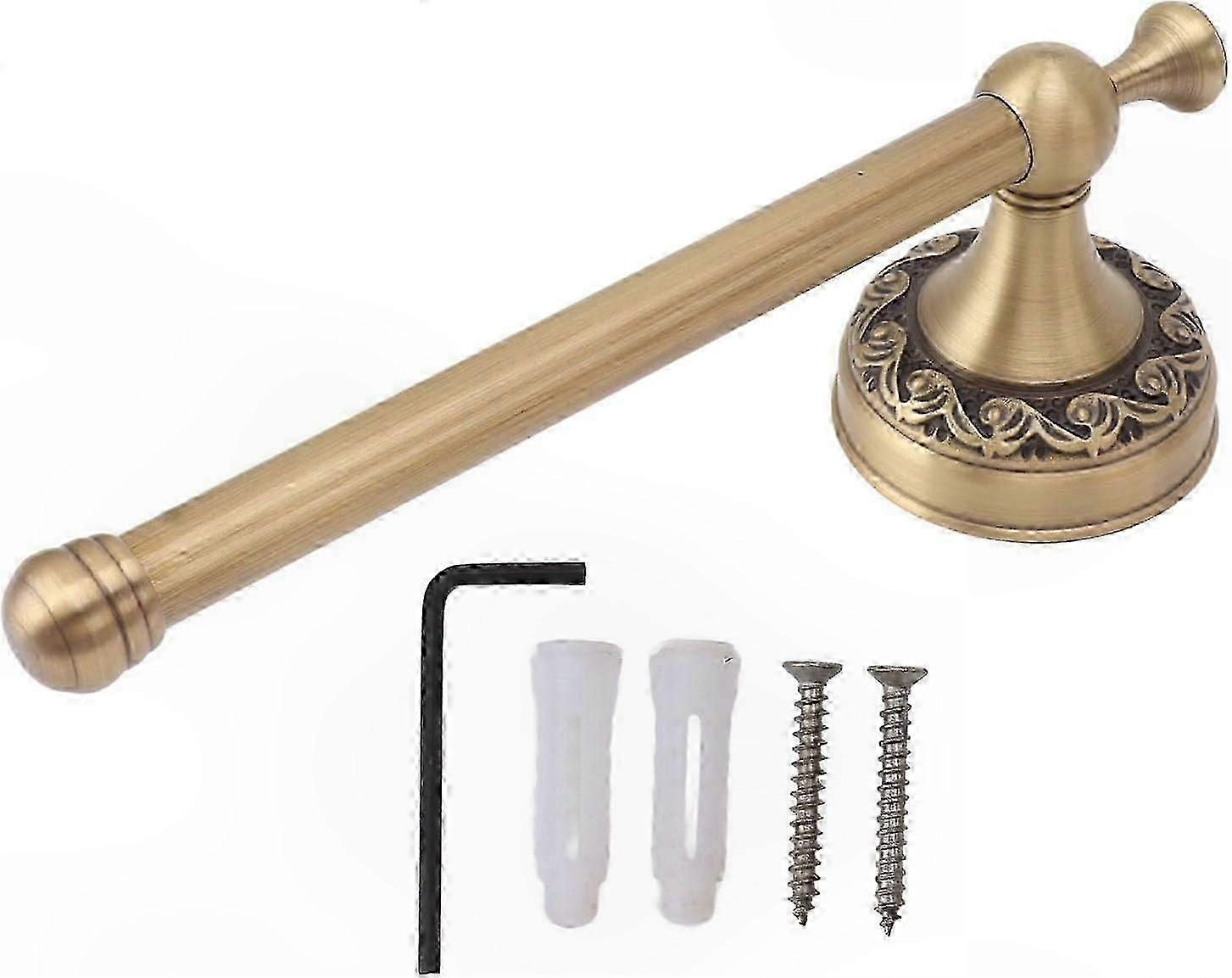 Antique Wall-Mounted Bathroom Tissue Holder Bar