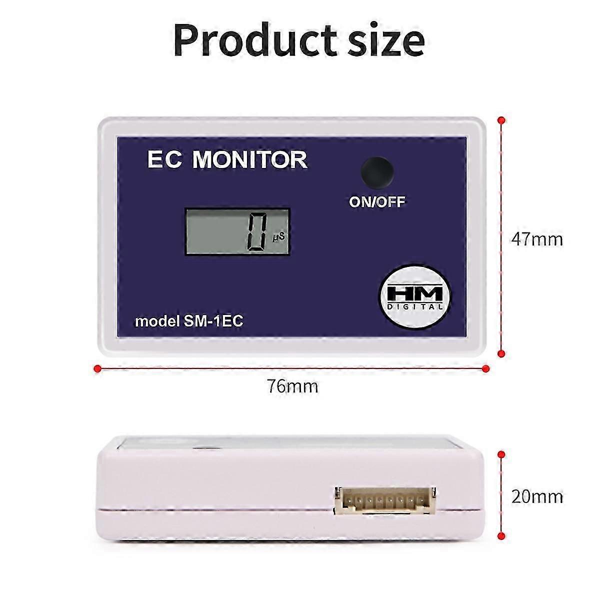 Digital Online Water Quality Tester LCD TDS/EC Meter Us/PPM Detection EC Detector Inlet Outlet Test
