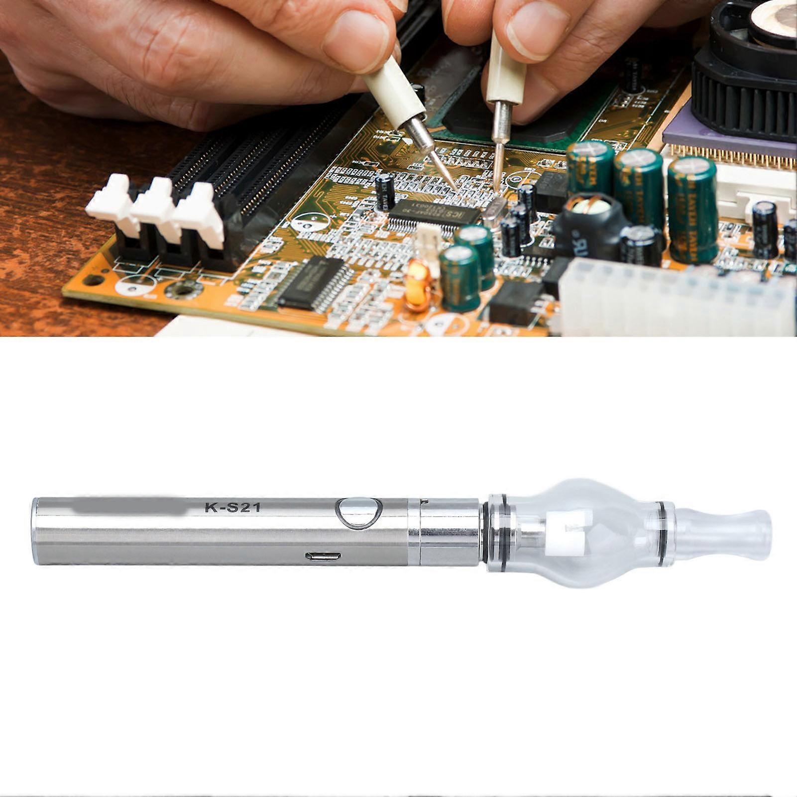Rosin Atomization Pen K-S21 Silver 650mAh Battery USB Detecting Tool