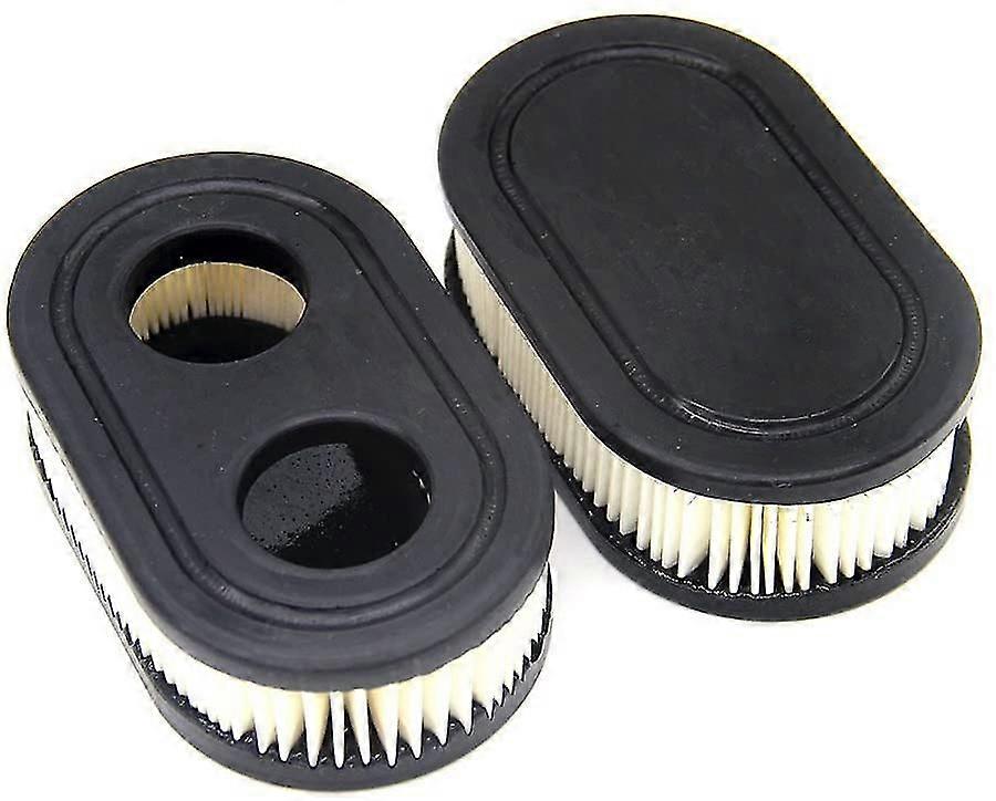 Black Lawn Mower Air Filter & Spark Plug Kit - 2-Piece Replacement Set for Outdoor Power Tools