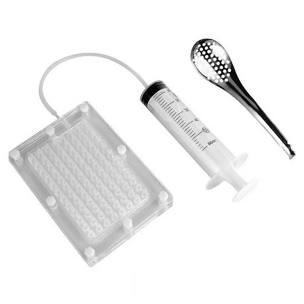 Rapid Maker Kit Transparent Spherification Tool with Spoon Spherification Dropper Kitchen Accessori