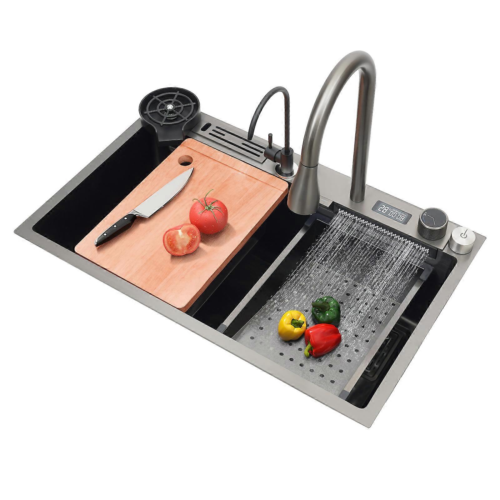 Moderne Intelligent Vask Foss Servant Rektangulær Oppvaskmaskin Kjøkkenvask Rustfritt Stål