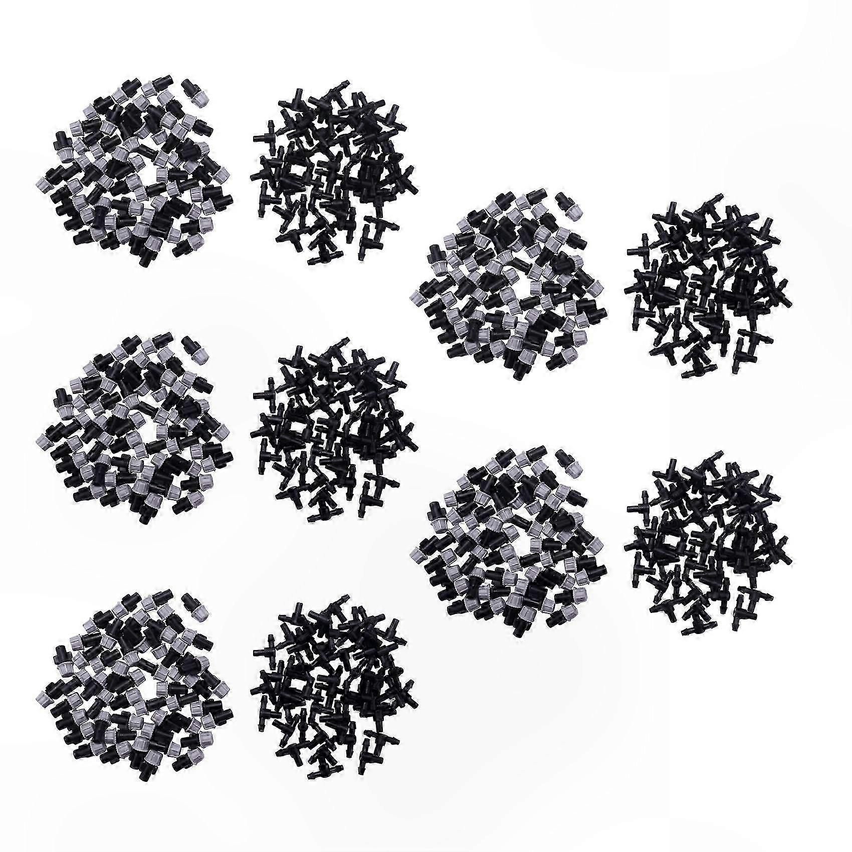 500Pcs Adjustable Dripper Tee Joint for Garden Water Irrigation System Connection