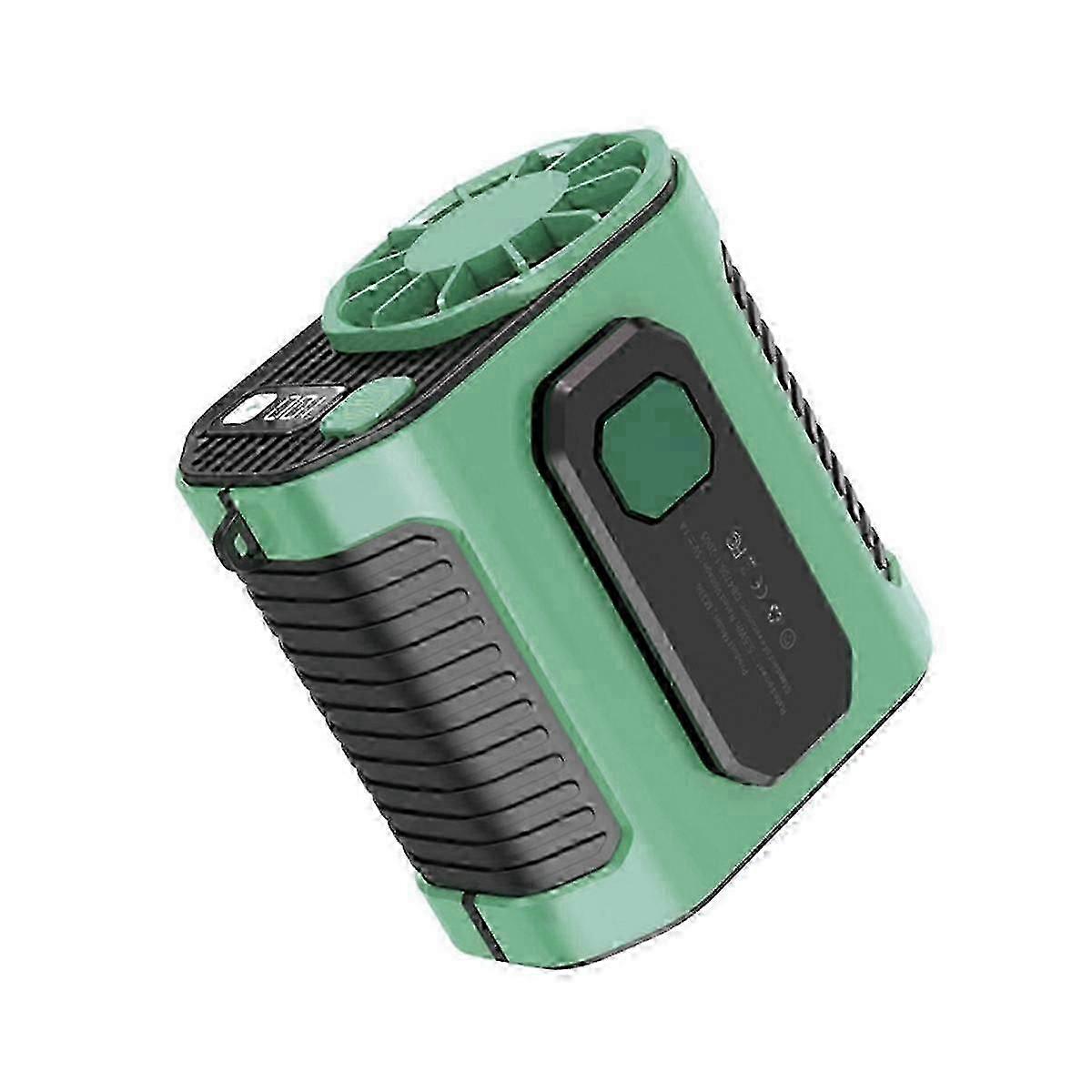 Portable waist-mounted fan for outdoor work cooling