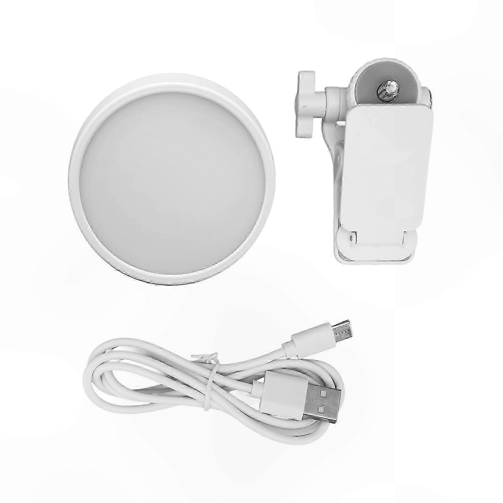 Dimmable Mini LED Fill Light with Stand, Adjustable 3000K-6500K for Live Streaming, Photography, Video Calls