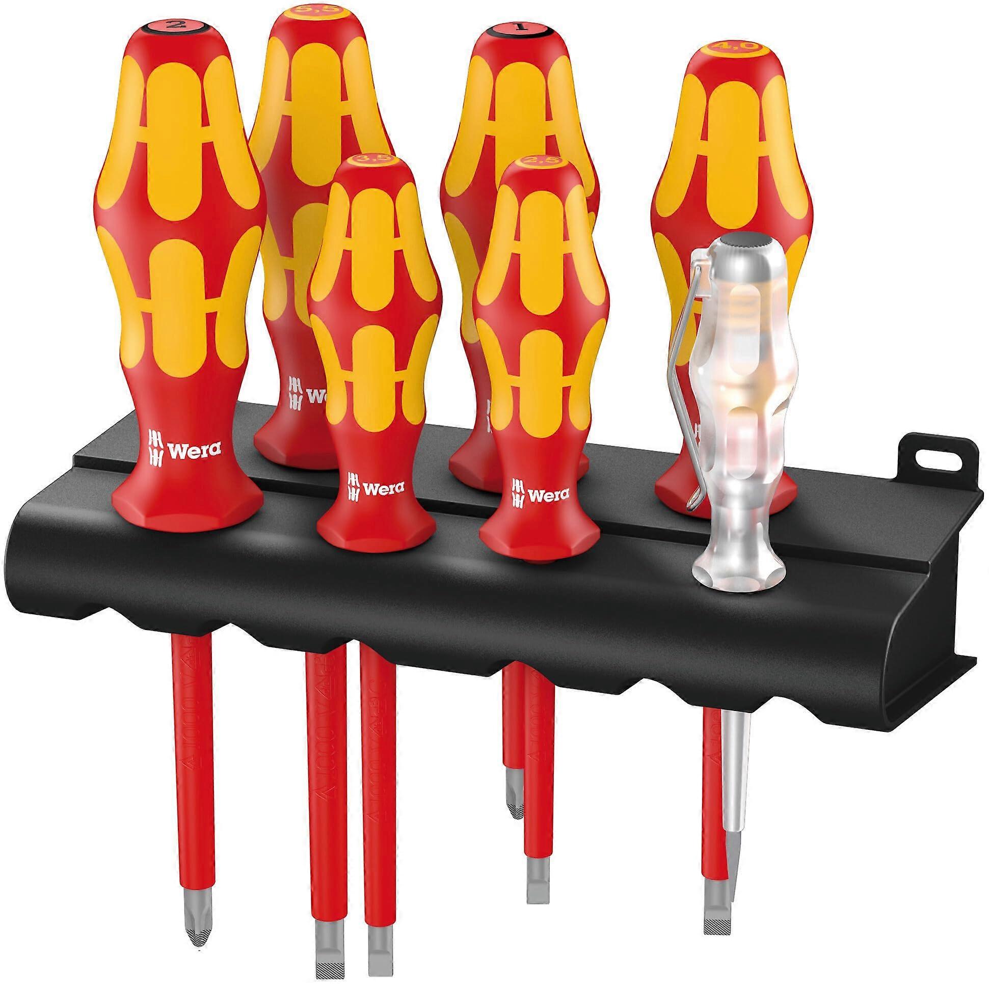 160 i/165 i/7 VDE Kraftform Alloy Steel Lasertip screwdriver Set, SL/PZ, 7pc, 05006148001 , Multicolour Single
