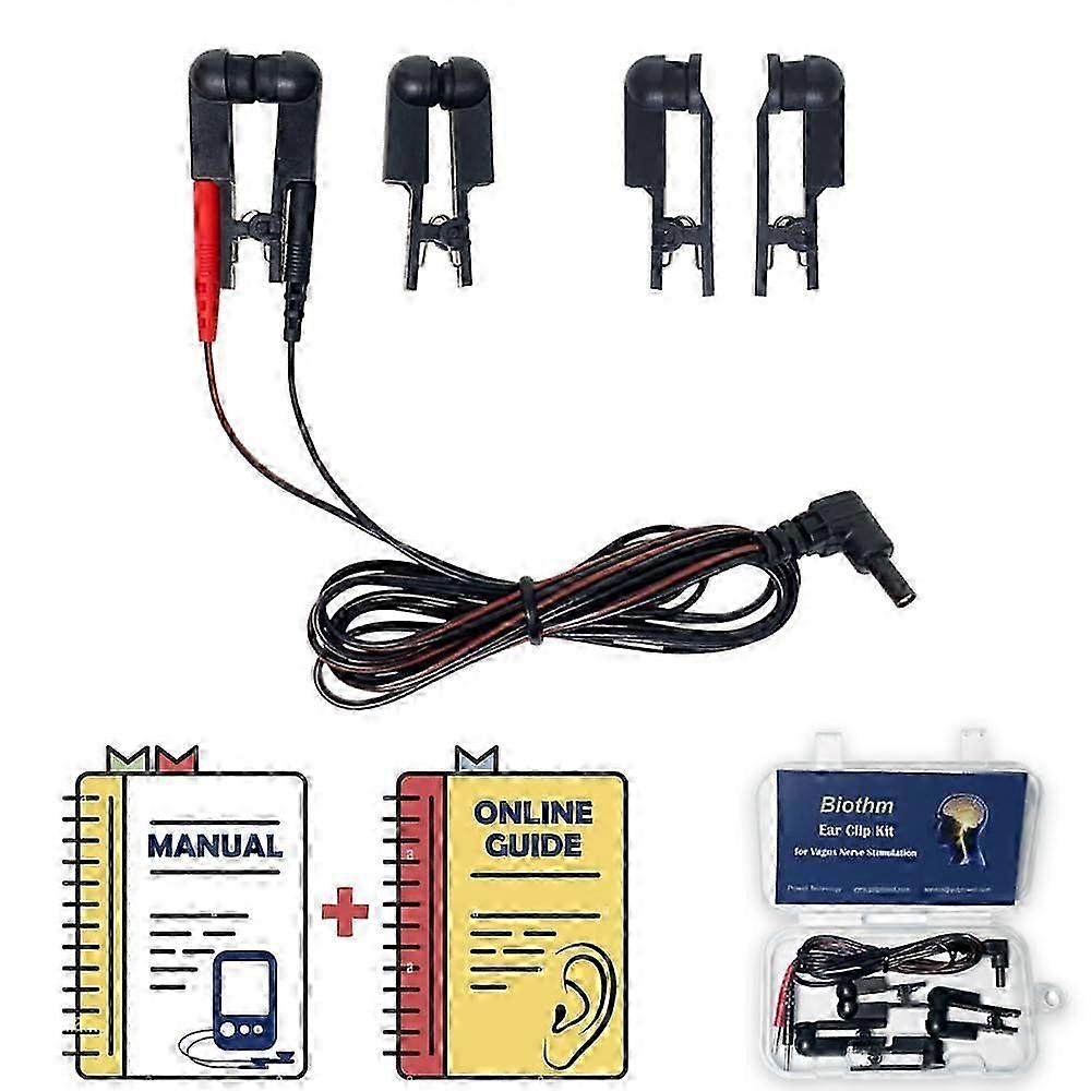 TENS المزدوج سيليكون الكهربائي مبهمة تحفيز العصب كليب على الأقراط