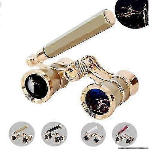 オペラメガネ双眼鏡、ヴィンテージスタイルオペラメガネ双眼鏡、3倍倍率ハイウェイ