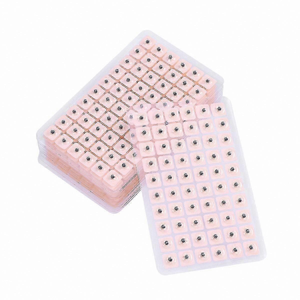 Ear Acupressure Kit with 600 Seeds - Disposable Massage Plaster for Multi-Use (10 Sheets)