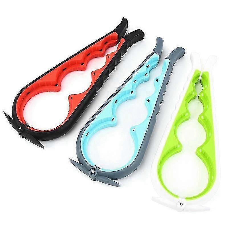 Can Opener Multi Functional 4 in 1 Beverage Bottle Opener Cap Twister Four Position Can Opener Anti Slip Cap Twister