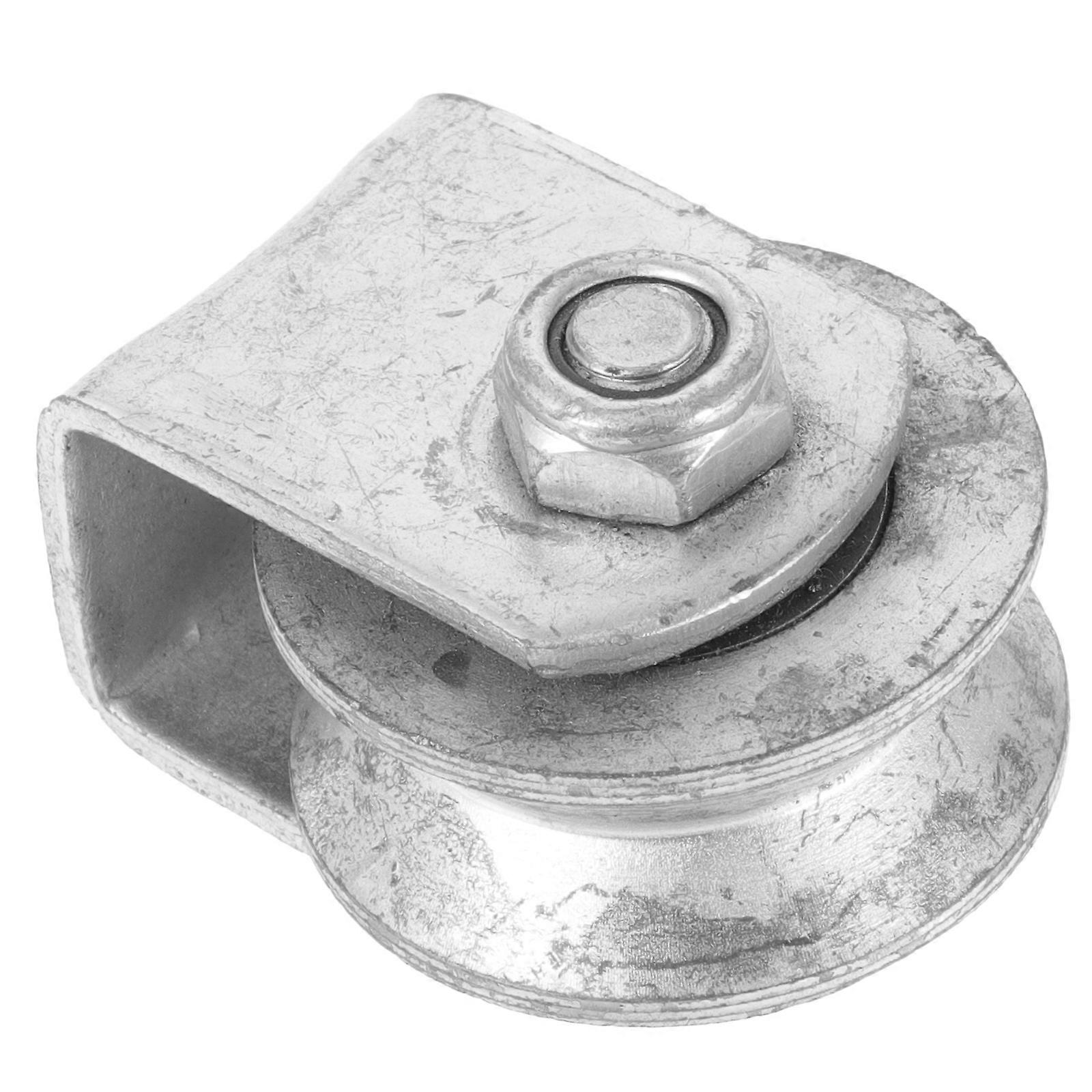 Sliding Door Hardware Stainless Steel Wheel for Home Silver Color with Smooth Bearings and Wide