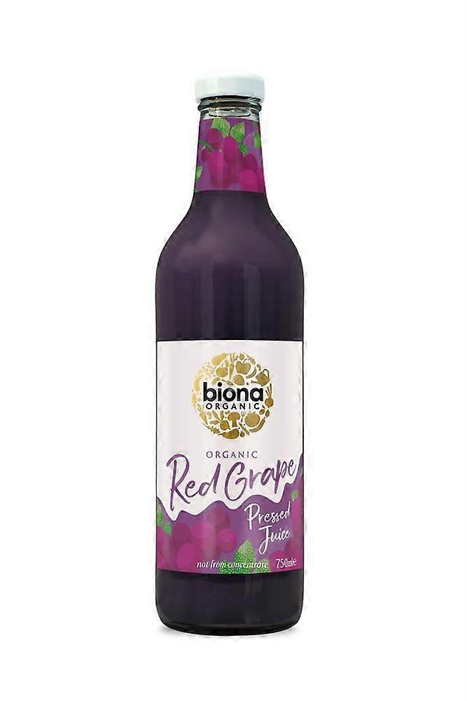 Biona Organic Red Grape Juice - Pressed 750ml - 4 Pack