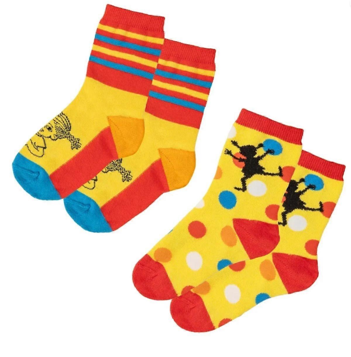Pippi Langstrumpf - Pippi Socken 2er-Pack gelb