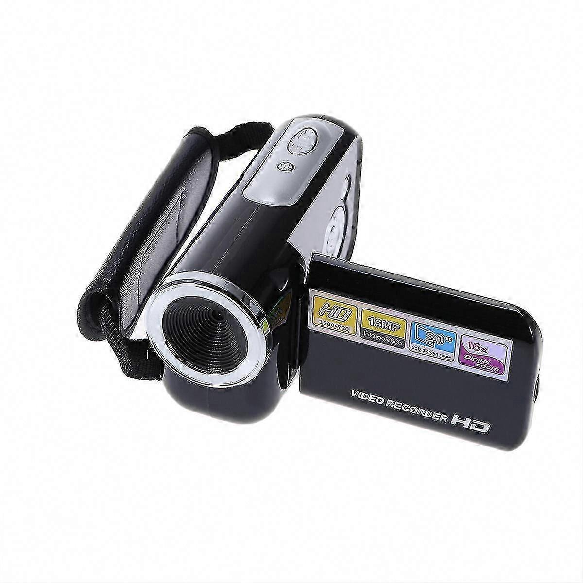 Mini Video DV Camcorder Handheld 16MP Digital Camera with LED Flash, 2.0 Inch LCD, Digital Zoom (Black)