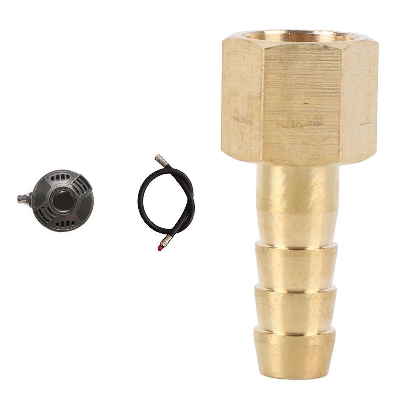 Scuba Diving Regulator Hose Adapter 3.5cm Copper Barb Fitting