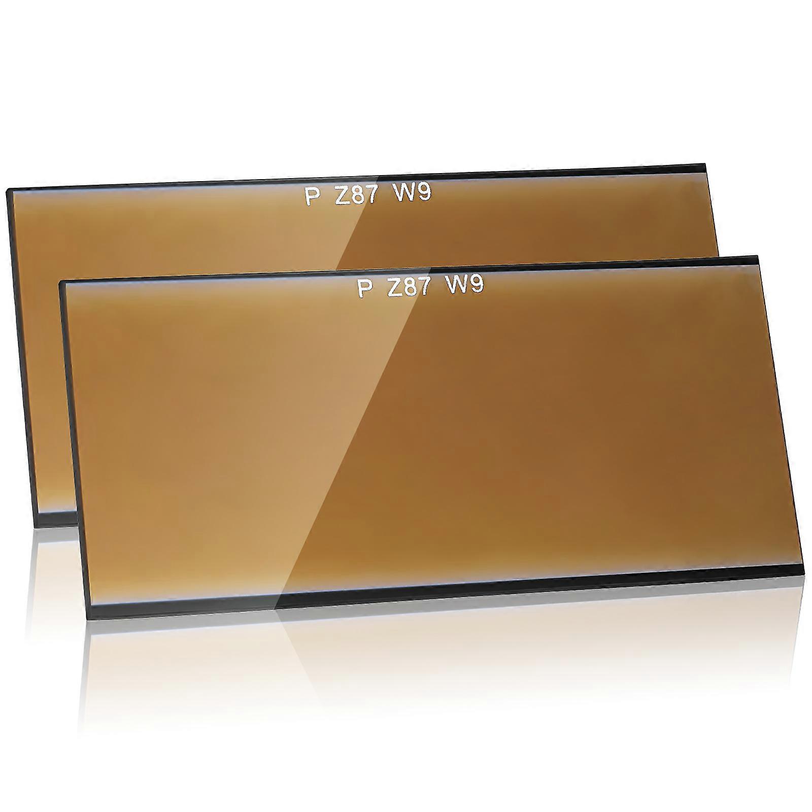 Highly Visible Glass Welding Lenses 2PCS, Durable, Polished Edges, Compatible with Welding for Worker Protection