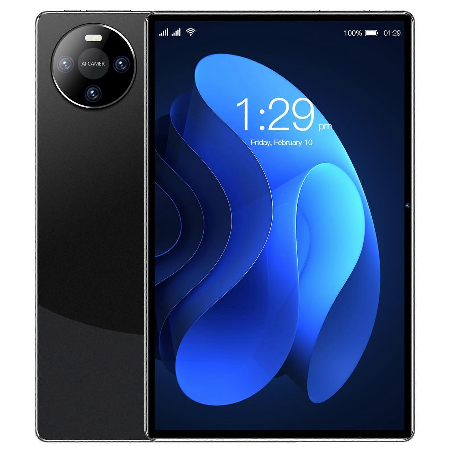 10" Android14 Tablet 8GB+256GB Dual Camera Black Purple