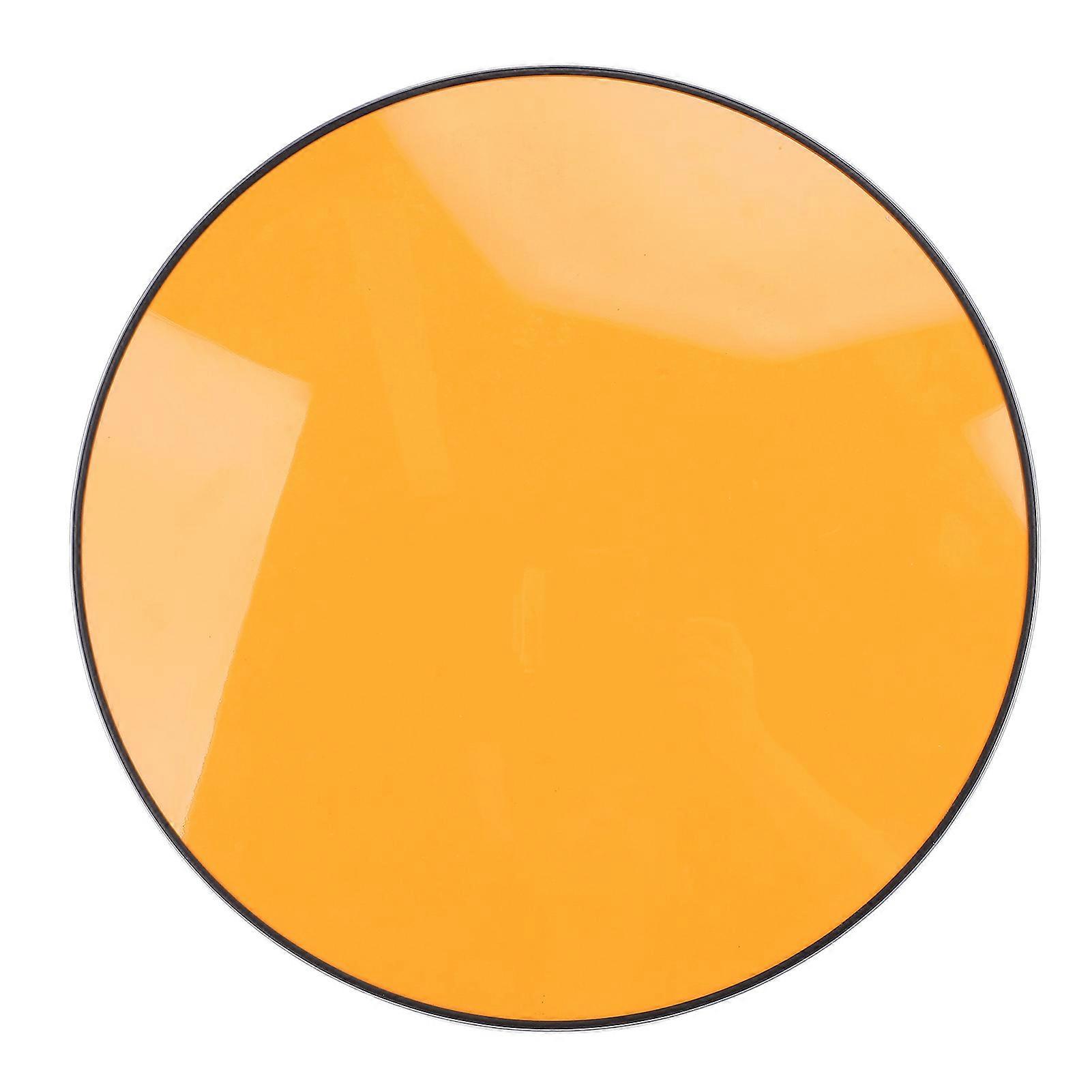 450mm Round Solid Wood Orange High Gloss RV Yacht Tabletop