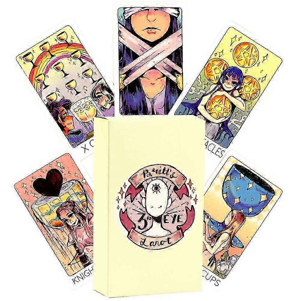 Tarot Cards Deck: Third Eye, Chinese Art, 78 Cards, E-Guide