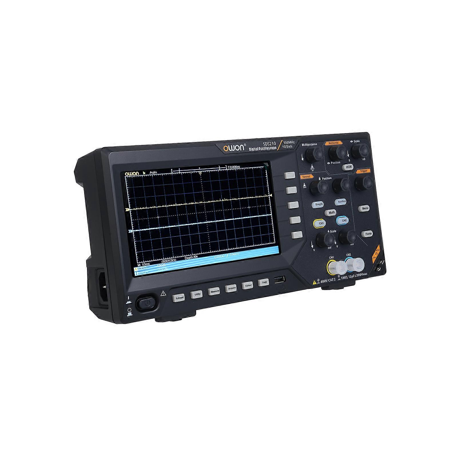 100MHz Digital Oscilloscope 1GS/s Sample Rate 7" LCD Color Screen