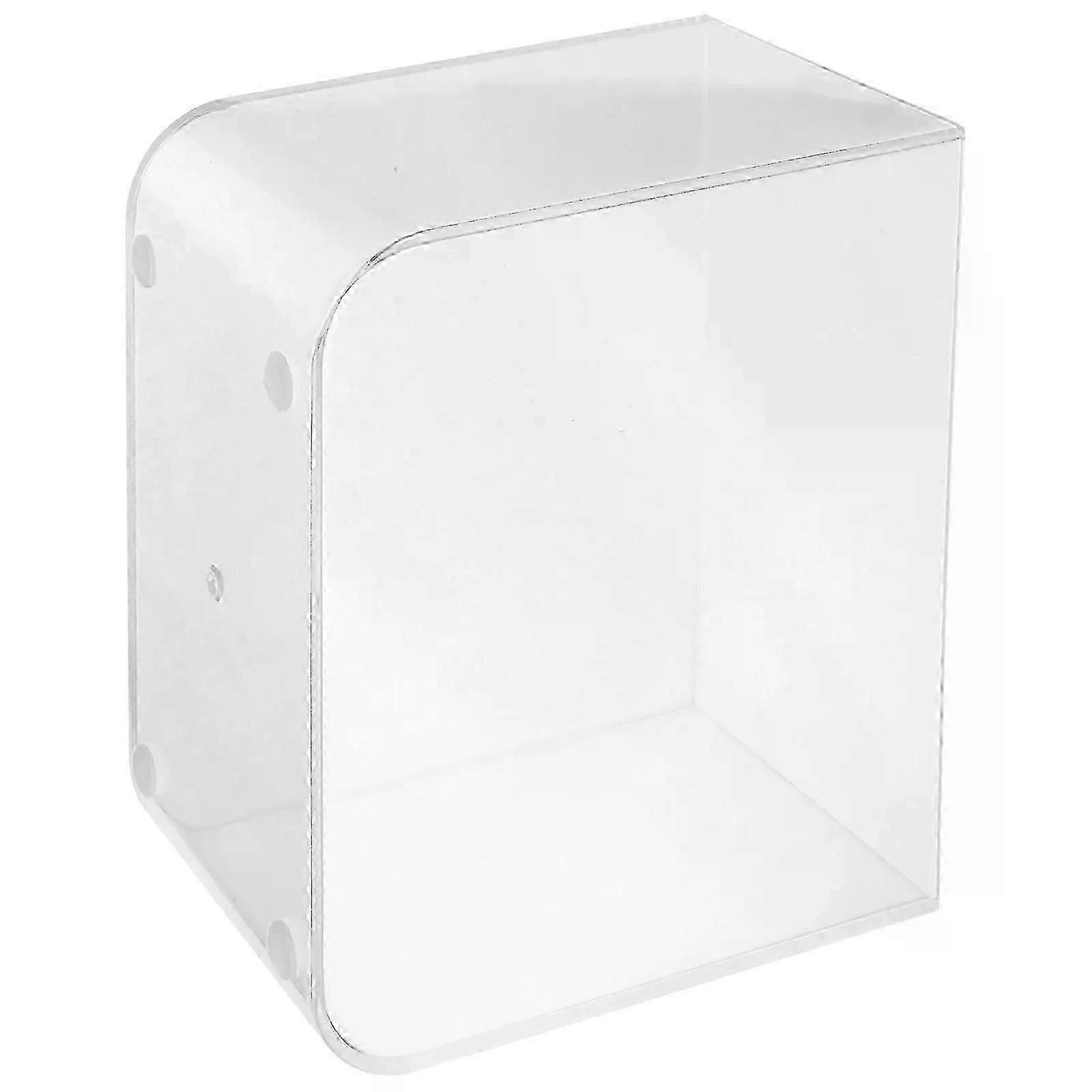 Desktop Square Aquarium No Lid Fish Tank Fish Bowl Clear Betta Bree...