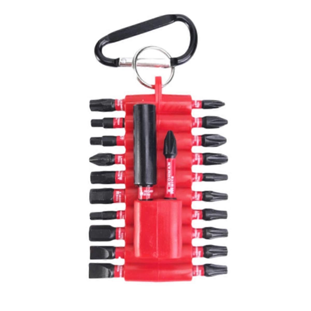 22Pcs Impact Screwdriver Bits Key Set Anti-Slip Multi Driver Potable Magnetic High Torque Bit Holder