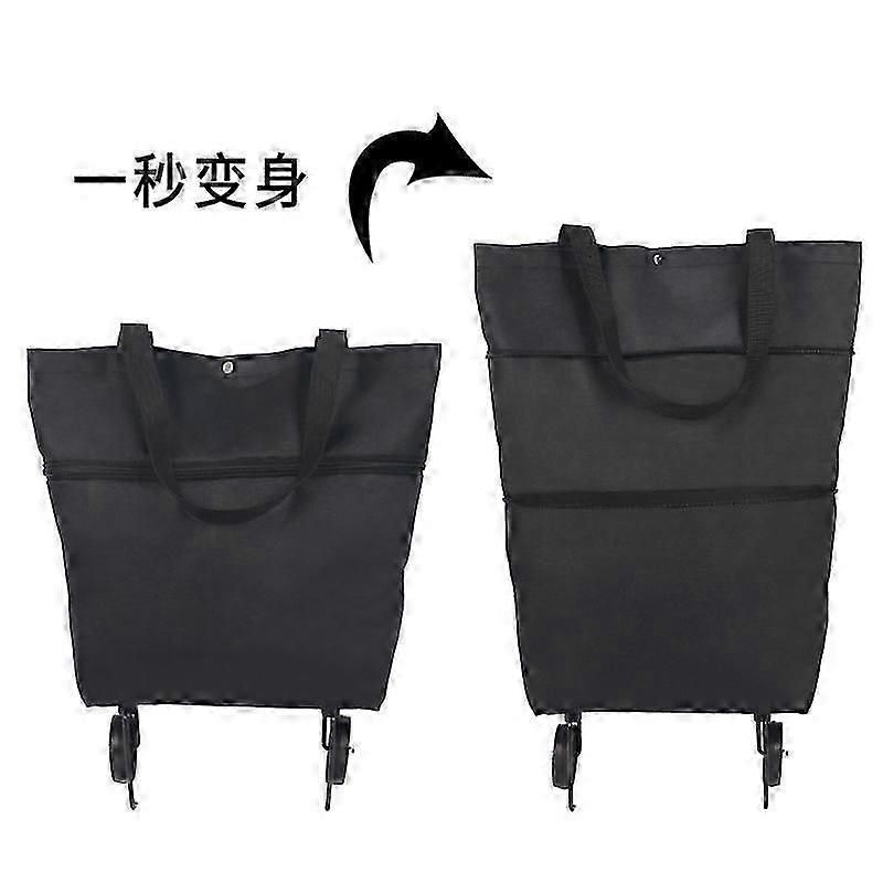 Lightweight foldable shopping cart with removable bag for groceries
