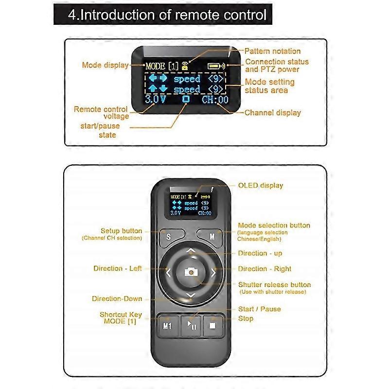 For Yt1200 Remote Control Pan Tilt Motorized Tripod Electric Head