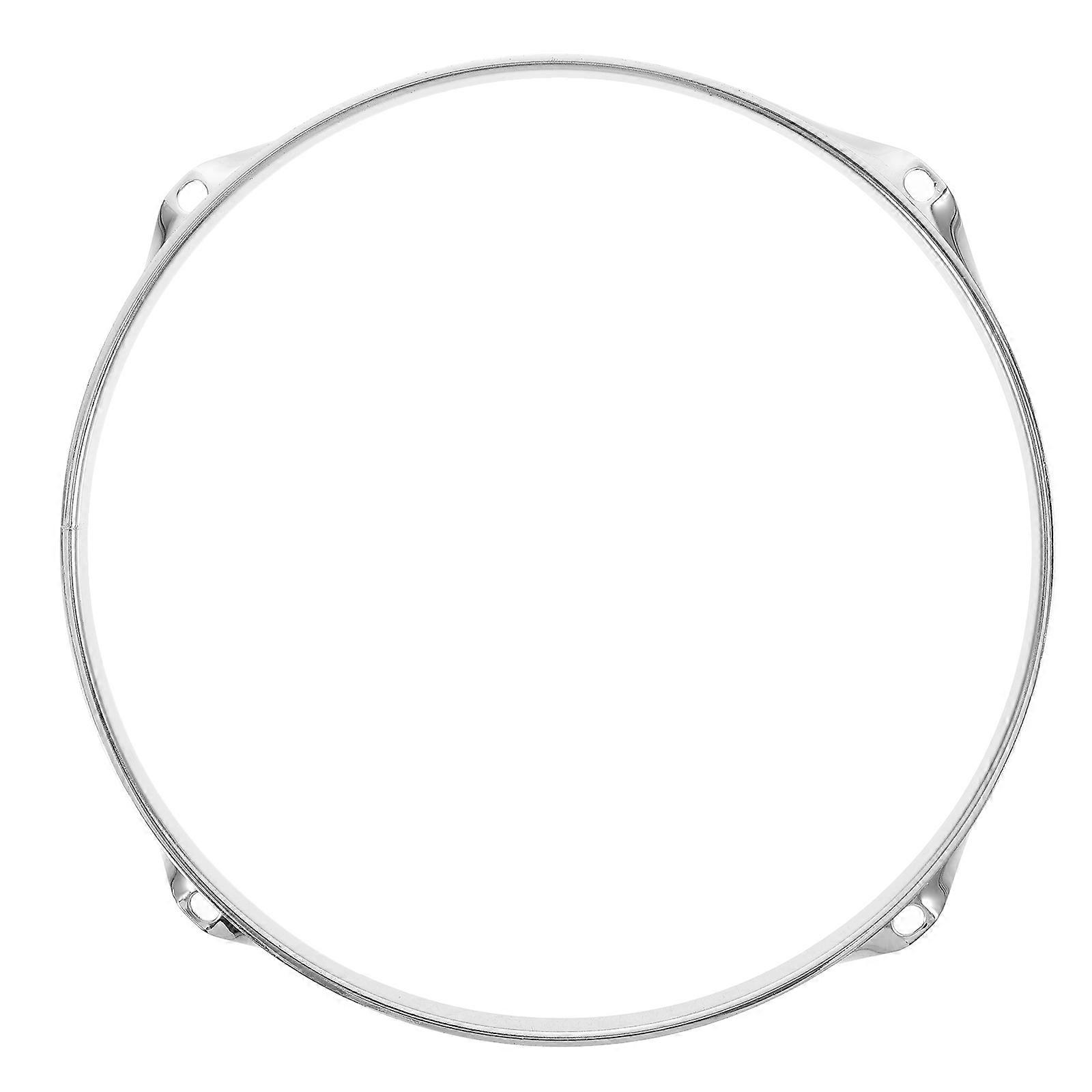 Drum Pressing Ring Accessory for Drum Set Silver Electroplate Metal Durable and Rust-Resistant