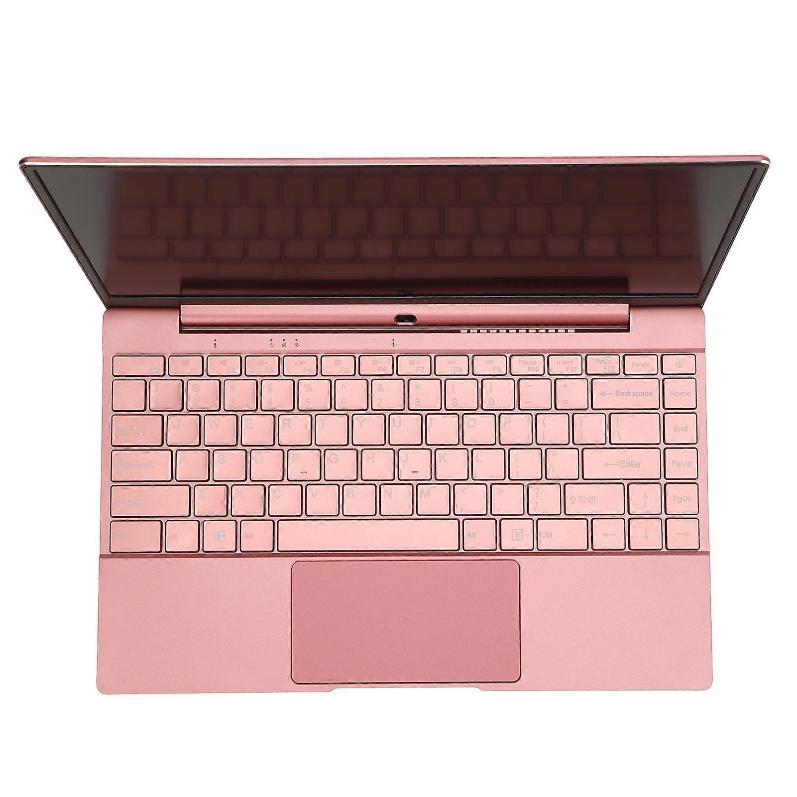 14" Pink Laptop 8GB RAM IPS Display Quad Core Win 11 Computer