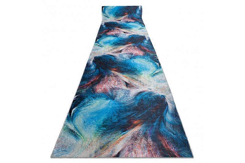 Runner anti-slip LOTUS COLOR 36500 Abstraction blue / red WASHABLE 120cm