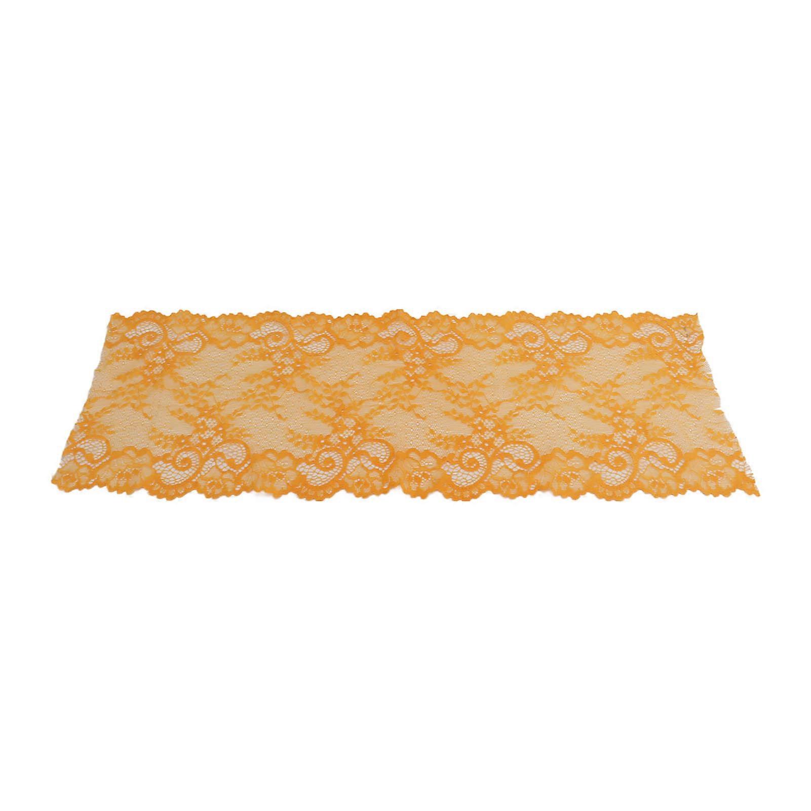 Lace Ribbon 18cm Wide Soft Thickened Golden Polyester 10 Yards