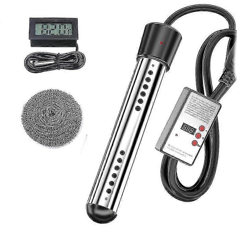 Automatic Pool Heater 2500W, Safe Immersion Water Heater with Timer Control