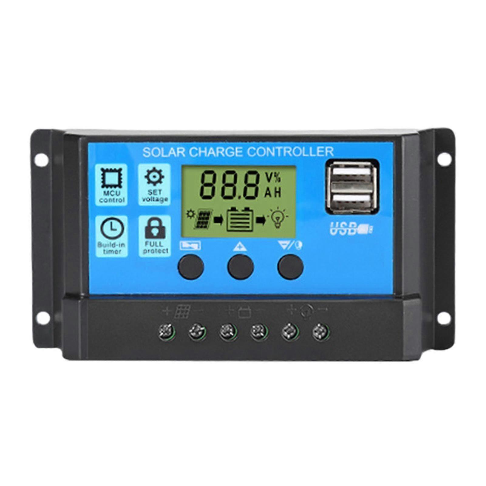 2025 12v/24v Auto Solar Panel Battery Controller Digital Display Solar Charge Controller For Solar Warnings Lights