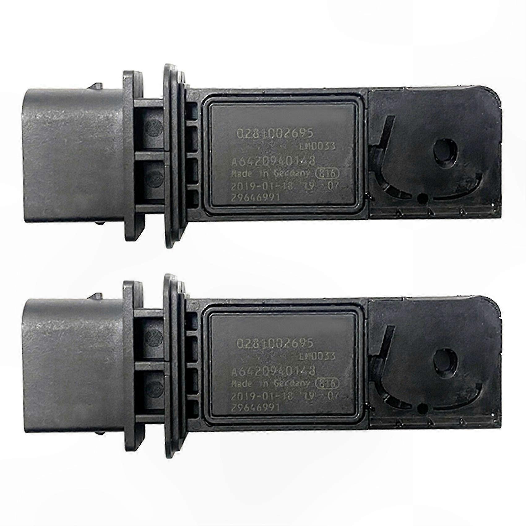 2x Air Flow Meter Mass Sensors 0281002695 A6420940148 for Automotive Use