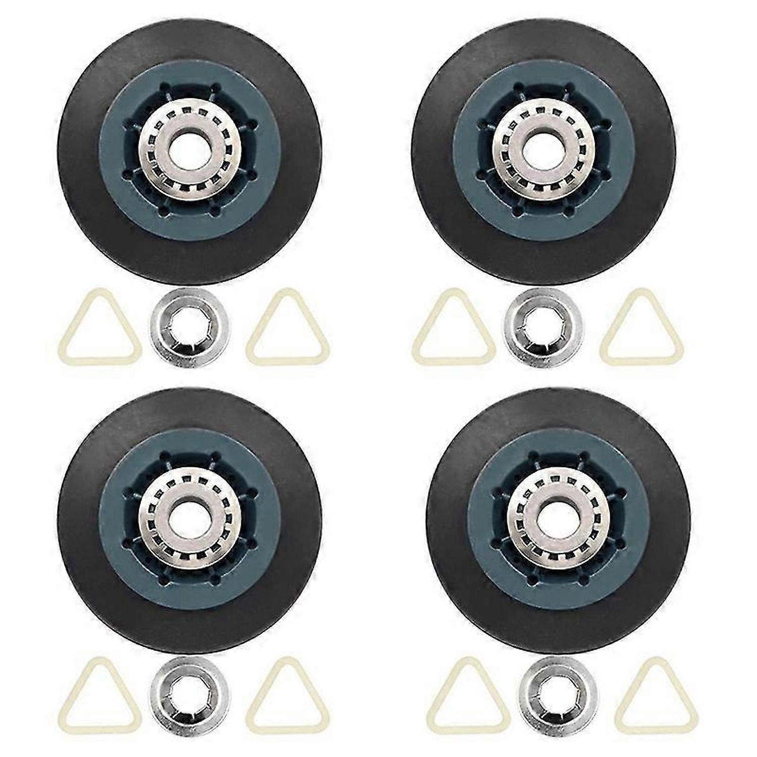 4Pack W10314173 Dryer Drum Roller Replacement