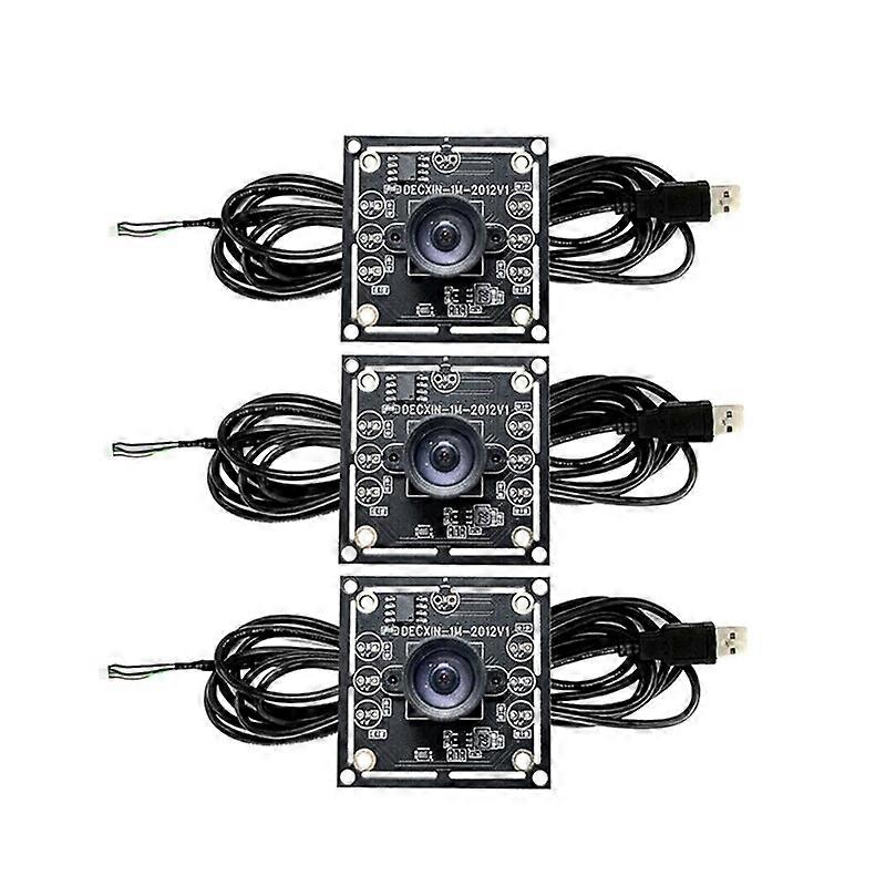 3 PCS. 100 Degree Camera Module 1 MP OV9732 1280 X 720 USB Free Driver