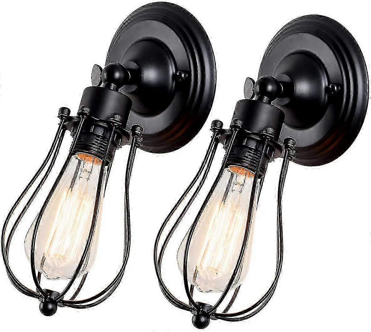 Adjable Socket Lampe Métal Fil Métal Ca Lampe 2 Pcs